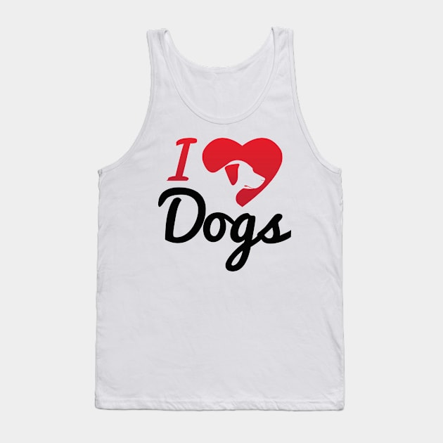 I Love Dogs... Tank Top by veerkun